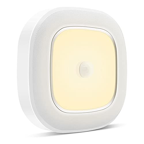 Motion Sensor LED Ceiling Light Battery Operated, Wireless 300LM Indoor - color: Warm White