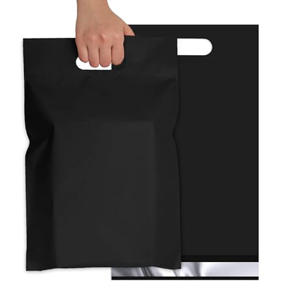Black Poly Mailers with Handle, 14.5x19 Inch 50 Pcs - color: Black, size: 14.5x19 Inch 50 pcs