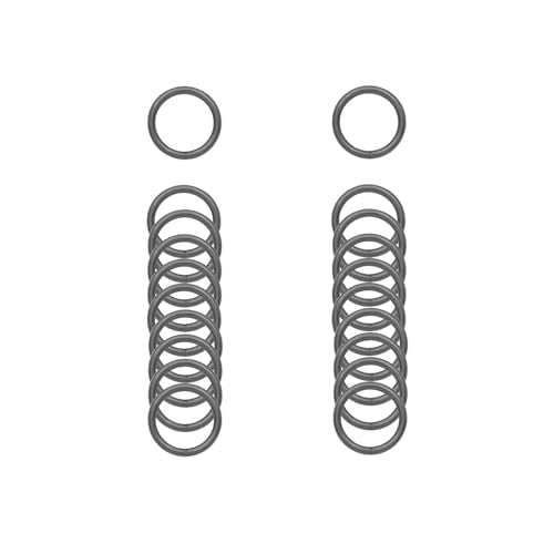 40pcs 4 Sizes O Rings Welded Strong Metal Heavy Duty Round Ring for Pet Collars Buckle Belts Strap Webbing Sewing - color: 3/4"(20mm) Gun Black 20pcs