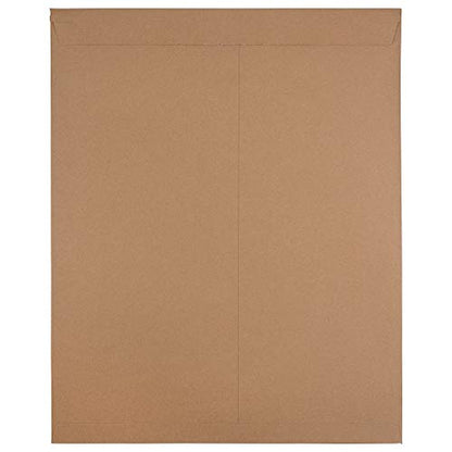 JAM PAPER Stay-Flat Photo Mailer Envelopes with Peel & Seal Closure - 17 x 21 - Brown Kraft - Sold Individually - color: Sold Individually, size: 17" x 21"