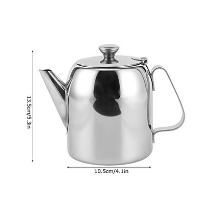 EVGATSAUTO Stainless Steel Coffee Pot, 32 oz (850 mL) Thermal Teapot & Kettle for Hot or Cold Beverages – Ideal for Hotel, Restaurant, Office, and Home Use - size: 0.9 Quarts