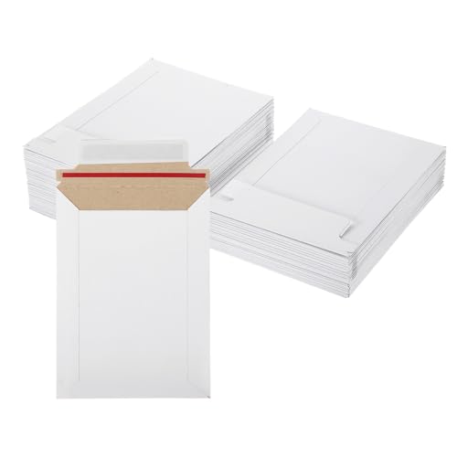 PATIKIL 100Pcs Cardboard Envelopes 7"x5" Rigid Mailers Self Seal - color: Gray, size: 7" x 5"