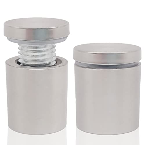 1 x 1-3/16 Inch Standoff Screws - Stainless Steel Sign Standoff Mounts Hardware Screws for Acrylic by Lantee, 25 x 30mm, 12 Pcs - color: Silver, size: 1" x 1-3/16" / 25 x 30mm