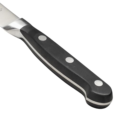 Winco 5" Black Stainless Steel Tomato Knife