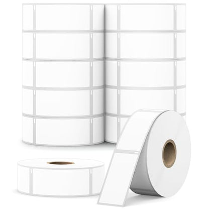 12 Rolls, 6000 Barcode Labels Replacement for DYMO 30336 (1" x 2-1/8") - size: 1" x 2-1/8" | 30336-12 Rolls