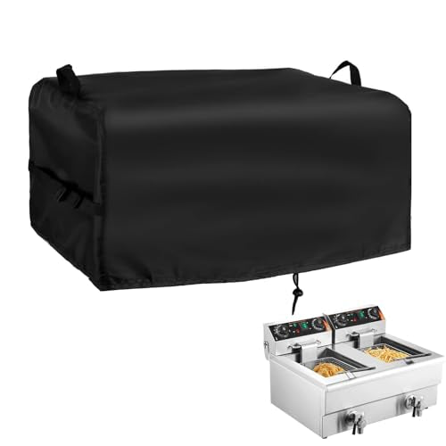 Cover Compatible with Vevor Commercial Deep Fryer - size: Double Fryer - 22.5" L x 20.5" W x 14" H