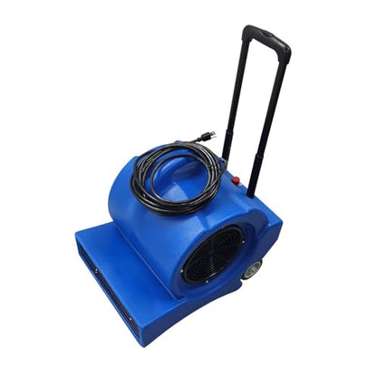 110V Air Mover, 3 Speed Floor Dryer, 900W Blue Cold Floor Blower Wet Carpet Dryer for Janitorial Home Commercial Use