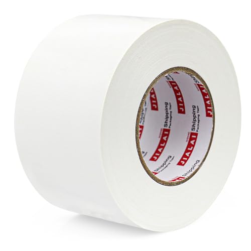 JIALAI HOME White Duct Tape 3 inch, Industrial Grade 3 inches x 55 Yards (164 ft), 9 Mil Heavy-Duty, Waterproof, UV Resistant for Crafts & Home Improvement - color: White
