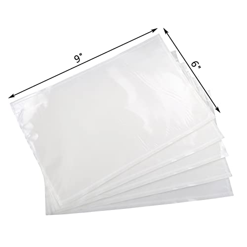 RyhamPaper Packing List Envelopes, Clear 6” x 9” Self Adhesive Shipping Labels Envelope Pouches (500 PCS) - size: 500 PCS
