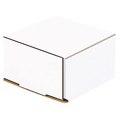 BOX USA BMLR5 4 3/8"L x 4 3/8"W x 2 1/2"H, White (Pack of 50) - size: (014) 4 3/8" x 4 3/8" x 2 1/2", 50-Pack