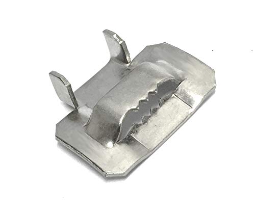 USA 304 Stainless Steel Ear-Lokt Buckle 3/8" Width - 100/box (FDT4395310NFMT)