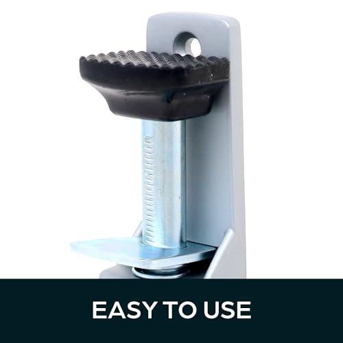 SUMMIT DOORWARE Heavy Duty Spring Loaded Step Down Door Stopper - Door Holder Ideal for Residential & Commercial Use - Aluminium Finish (Pack of 2) - size: 7-3/4" x 1-5/8" x 1-13/64" (Pack of 2)