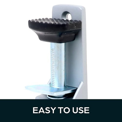 SUMMIT DOORWARE Heavy Duty Spring Loaded Step Down Door Stopper - Door Holder Ideal for Residential & Commercial Use - Aluminium Finish (Pack of 2) - size: 7-3/4" x 1-5/8" x 1-13/64" (Pack of 2)
