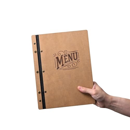 Inko Horeca - Wooden Menu Holder 11.8 х 9 inch - Menu Book for Restaurant - Hard Folding Menu Covers - Wooden Cafe Menu Folder Book for Bar - Bar Menu Sign (Oak) - color: Oak