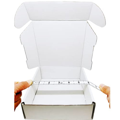Small White Box 6 x 6 x 2 Inch 50 Pack Shipping Boxes - size: 6 x 6 x 2 Inch