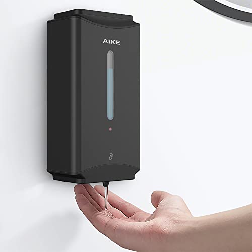 AIKE Heavy Duty Automatic Soap Dispenser,37oz for Bathroom,Matteblack Steel - color: Matte Black