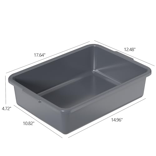 13 L Small Commercial Bus Tubs, Restaurant Wash Basin, 12 Packs - size: 13 L without Lid
