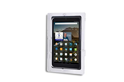 Security Anti-Theft Acrylic VESA Enclosure for Amazon Tablet with Free Wall Mount Kit (Clear, Fire HD 6) - color: Clear, size: HD 6