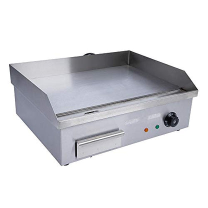 3000W Commercial Flat Top Griddle Countertop Electric Teppanyaki Grill - color: 3000W, 21.6"x13.8"