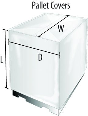 36 X 36 X 72 4 Mil Clear Pallet Covers 40/Roll - Laddawn 10700