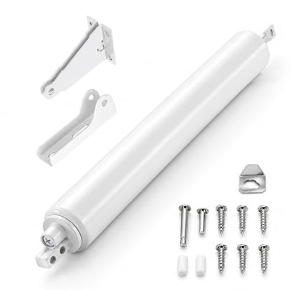 Screen Door Closer, 1Set Pneumatic Storm Door Closer, White