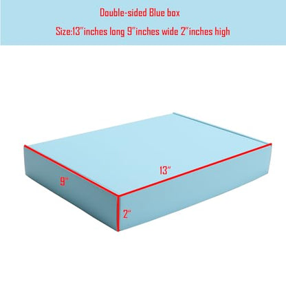 Blue Shipping Packaging Boxes Mailers E-Commerce Packing 20Pcs13×9×2 Inch - color: Blue