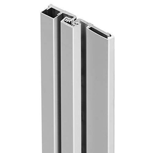 Continuous Geared Door Hinge Full Surface Anodized Aluminum 83 inch Heavy Duty Center Pivot Tamperproof for Repairing Storefront Door Compare to Select SL57 LawrenceLH-HD157 - color: Aluminum (AL)