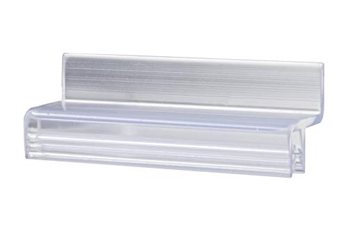 25 Pack Slatwall Attachment Display Retail Stores Boutiques Hardware Mix and Match Grooves PVC Merchandise by Marketing Holders - color: Z Grip, size: Lot of 25
