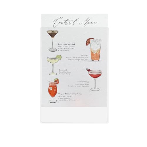 StoreSMART - Rigid Plastic Menu - 5" x 7" - 200-Pack - HPP5X7-MENU-200 - size: 200-Pack