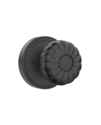 Asidrama 1 Pack Black Passage Door Knobs with Lock, Door Handles with Matte Black Door Knobs Interior for Bedroom or Bathroom, Heavy Duty Door Lever for Left Right Sided Doors - color: Matte Black