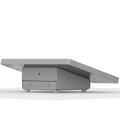 VidaMount Light Grey Enclosure and Fixed Tilted 15° Desk/Surface Mount [Bundle] Compatible with iPad 9.7 (5th / 6th Gen), Pro 9.7", Air 1/2 - color: Light Grey, size: iPad 9.7 (5th / 6th Gen), Pro 9.7", Air 1/2