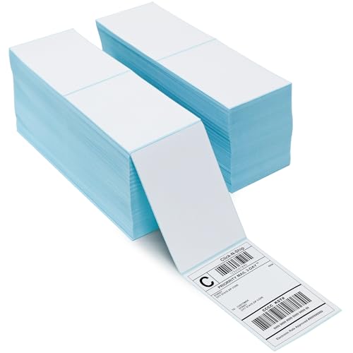 LLIKED 4000 Fanfold 4 x 6 Thermal Labels, Perforated, Commercial Grade - size: 4000 Labels