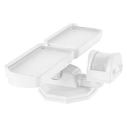Sylvania 18W Security LED Light with Motion Sensor, Hardwired, 2000 LMS, Wet Rated, 5000K, Daylight - 1 Pack (67424) - color: White, style: 18W Motion Sensor