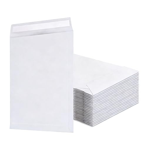 9.4" x 13.2" Expandable Envelopes Large White Envelopes - color: White, size: 25
