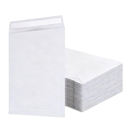 9.4" x 13.2" Expandable Envelopes Large White Envelopes - color: White, size: 25