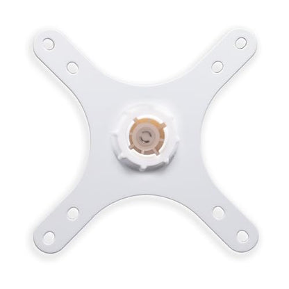 Kado Portable Monitor Stand Mounting Adapter Bracket Plate White, Wall Mount Arm Mount 17mm Ball Head to 100x100mm 75x75mm Universal, Tripod Camera Stand for Desktop Monitor Portrait/Landscape Mode - style: White