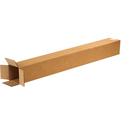 Aviditi 5560 Tall Corrugated Cardboard Box, 5" L x 5" W x 60" H, Kraft, For Shipping, Packing and Moving (Pack of 20)