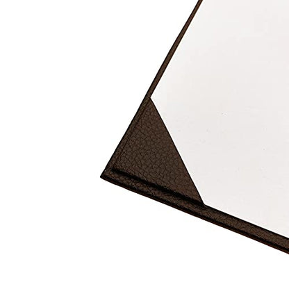 Menu Holders Made of Premium Faux Leather - Single Panel (10-Pack) Menu Covers Single Page (Brown, 8.5" x 11") - color: Brown, size: 8.5" x 11"