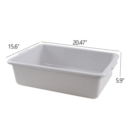 25 L Plastic Commercial Bus Tubs, Restaurant Bus Boxes, 4 Packs - size: 25 L without Lid