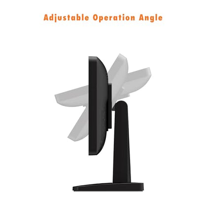 ANGEL POS 12” Touch Screen Monitor, 1366×768 HD POS Display with HDMI & VGA, Splash-Resistant Front, Adjustable Metal Stand, Ideal for Customer Display, Checkout Counter, or POS Terminal