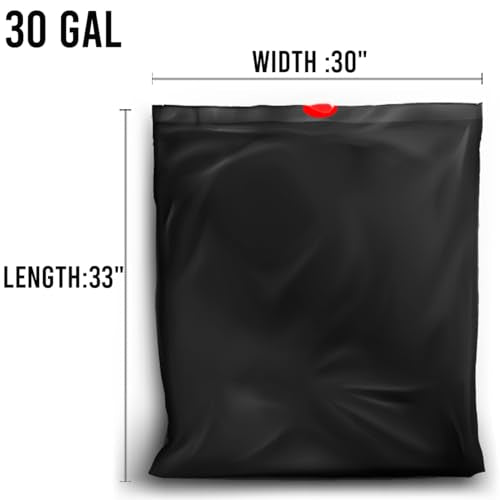 BEIDOU-PAC 30 Gallon Trash Bags Drawstring, 150 Count Bulk, Black | Unscented | Heavy Duty Multi-purpose Garbage Bags Can Liners for Business Home Kitchen Commercial and Industrial - style: 30 Gallon |150 Count(Value Pack)