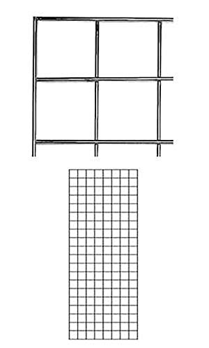 SSWBasics 2 ft x 5 ft Chrome Wire Grid Wall Panels - size: 2 x 5 ft