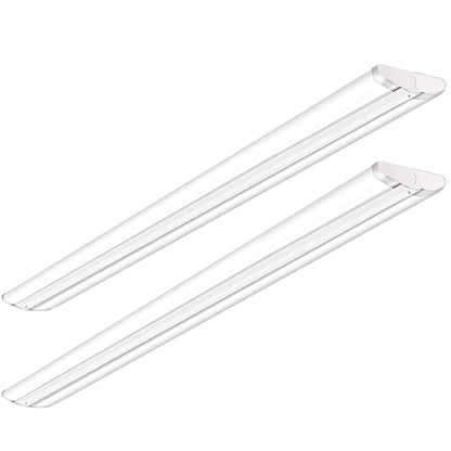 ANTLUX 110W 8FT LED Wraparound Ultra Slim Strip Lights, 12600LM, 5000K, 8 Foot LED Garage Shop Lights, Flush Mount Warehouse Office Ceiling Lighting Fixture, Fluorescent Tube Replacement, 2 Pack - color: 5000K Daylight White