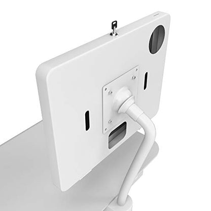 Medical Floor Stand – CTA Medical Grade Floor Stand w/Paragon Premium Locking Enclosure for iPad 11 (A16) - Pro 11-inch M4 - Air 11-inch M3- iPad 10th Gen - Galaxy Tab & More Tablets - (PAD-MEDVFSE)
