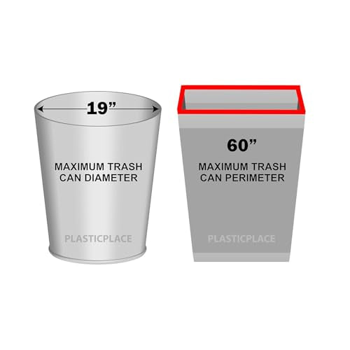 Plasticplace 20-30 Gallon Trash Bags │ 1.5 Mil │ Clear Heavy Duty Garbage Can Liners │100 Count (Pack of 1) - color: Clear, size: 1 Count (Pack of 100)