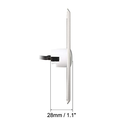 uxcell Door Release Button Push to Exit Resettable NO/NC/COM Switch for Access Control Panel 115mmx70mm 36V 3A Stainless Steel