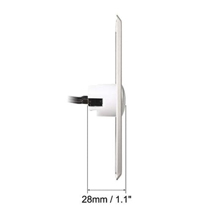 uxcell Door Release Button Push to Exit Resettable NO/NC/COM Switch for Access Control Panel 115mmx70mm 36V 3A Stainless Steel