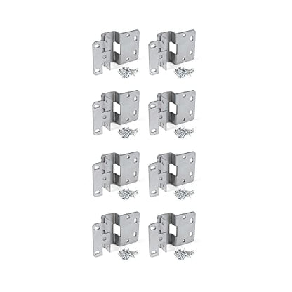 Outwater Industries: 2-3/4in Five Knuckle Hinge in Matte Chrome | for 3/4in Door | 8 Pack - size: 8 Pack