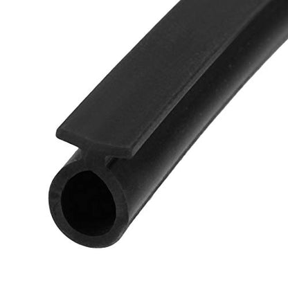 uxcell T-Slot Mount Window Weatherstrip Seal 7mm Bulb Bubble for 5mm Slot 1 Meter Long Black - color: Black, size: 1m