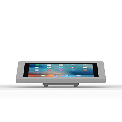 VidaMount Light Grey Enclosure and Fixed Tilted 15° Desk/Surface Mount [Bundle] Compatible with iPad Pro 12.9" (1st/2nd Gen) - color: Light Grey, size: iPad Pro 12.9" (1st/2nd Gen)